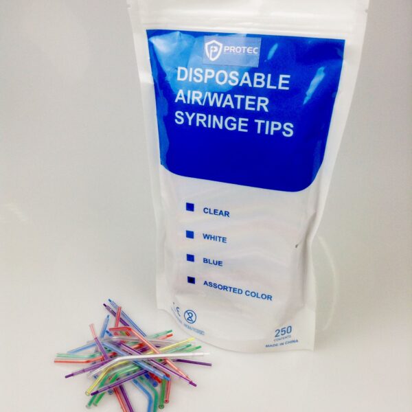 Air Water Syringe Tips (assorted colors) plastic tip 250pcs